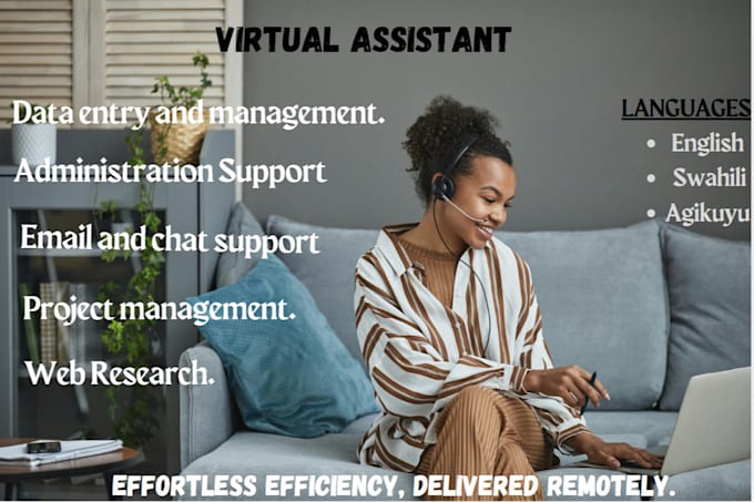 Bestseller - be your  virtual assistant for data, admin and support