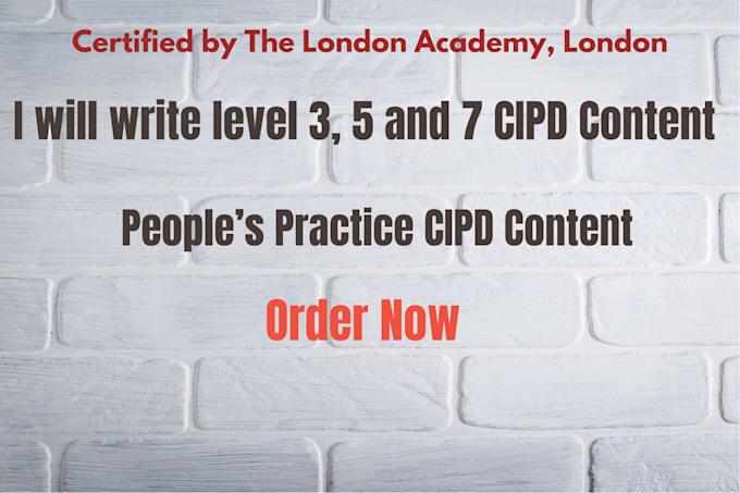 Bestseller - write content on cipd level 3 5 and 7