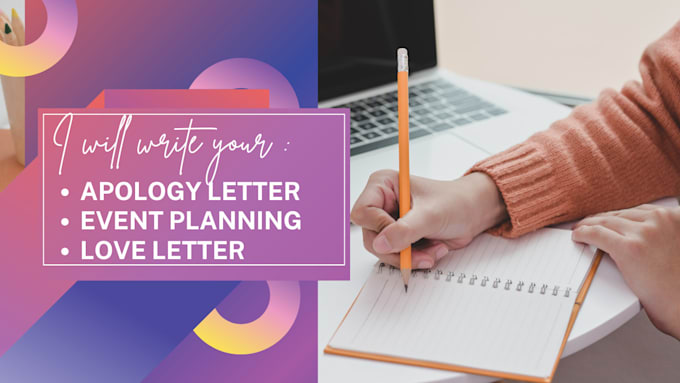 Gig Preview - Create compelling personal letters, cv, and apology letters that open doors