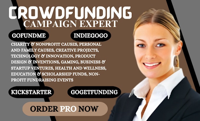 Gig Preview - Do crowdfunding campaign creation, gofundme, campaign promotion