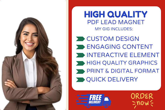 Gig Preview - Design a professional pdf lead magnet