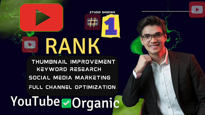 Gig Preview - Break youtube algorithm for video SEO and work organic channel marketing