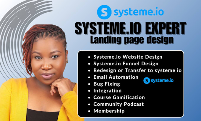 Gig Preview - Build systeme io sales funnel groovepage website systeme io email marketing