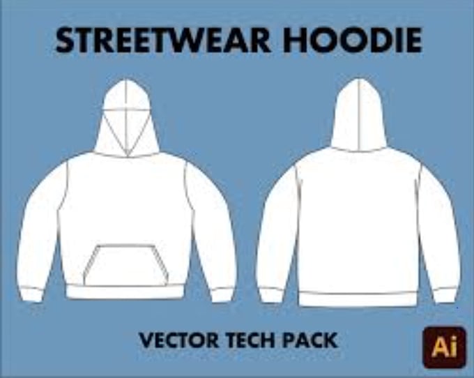 Gig Preview - Design clothing apparel technical flats sketch tech packs