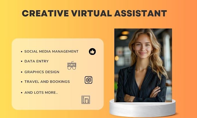 Gig Preview - Be your creative virtual assistant, personal assistant for administrative tasks