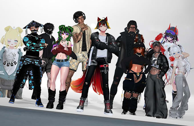 Bestseller - make custom vrchat avatar, vrc avatar, vr character, furry avatar, anime avatar