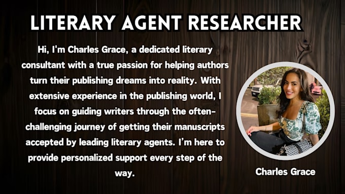 Gig Preview - Write or edit your query letter critique and present your book to literary agent