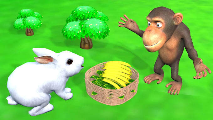 Gig Preview - Create 3d animation stories with humans and animals