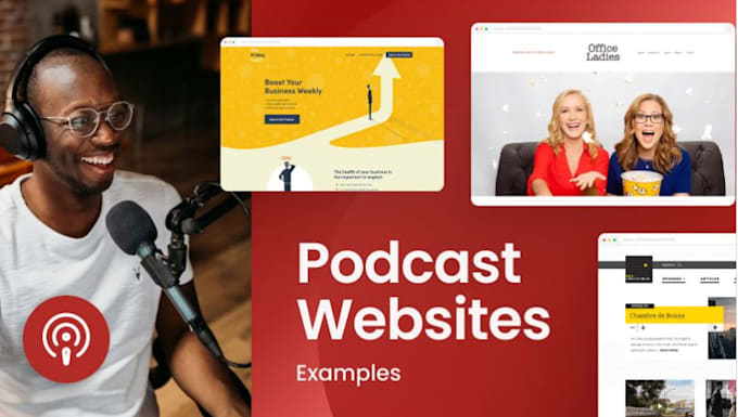 Gig Preview - Create a stunning and responsive  podcast website to boost your brand