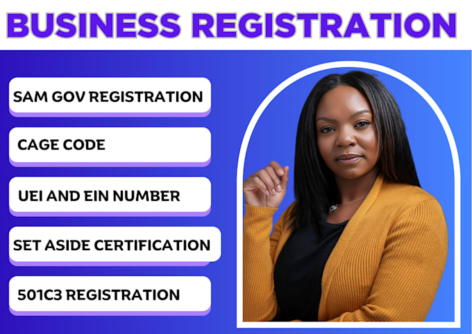 Bestseller - register your business on sam gov get cage code, uei, ein, mbe, wosb, dbe, 501c3