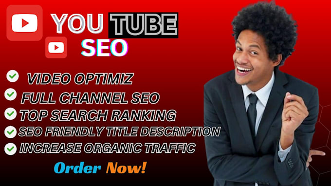 Gig Preview - Do the best youtube video SEO for organic ranking