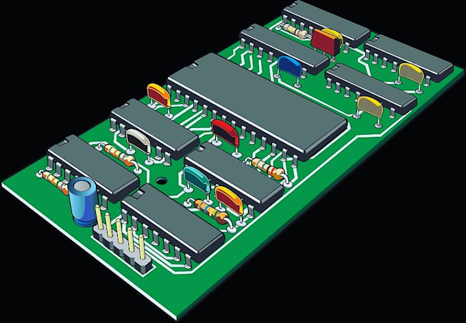 Gig Preview - Do pcb design pcb layout schematics and circuit phototype in kicad easyeda