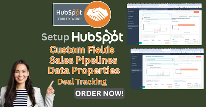 Gig Preview - Setup hubspot custom field hubspot sales pipelines data properties deal tracking