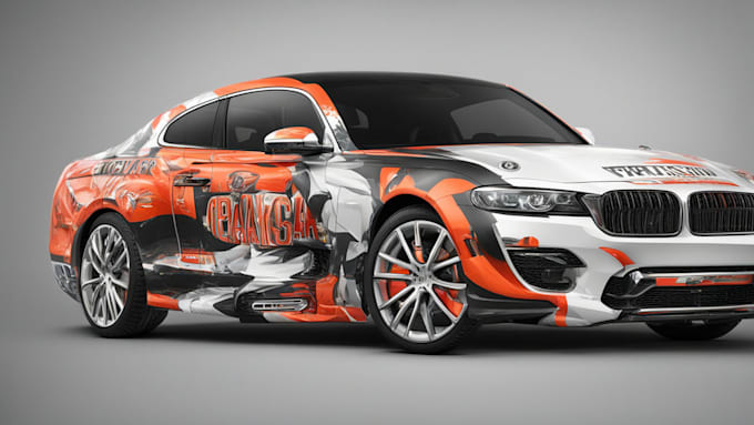 Gig Preview - Create professional car wrap for your vehicle