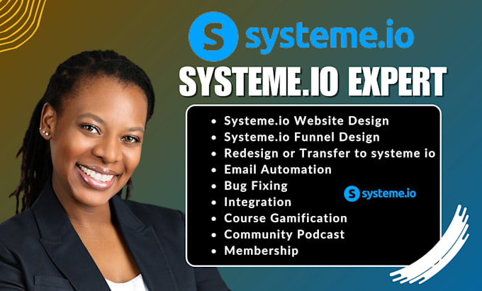 Gig Preview - Build sales funnel in systeme io clickfunnels website systeme io email marketing