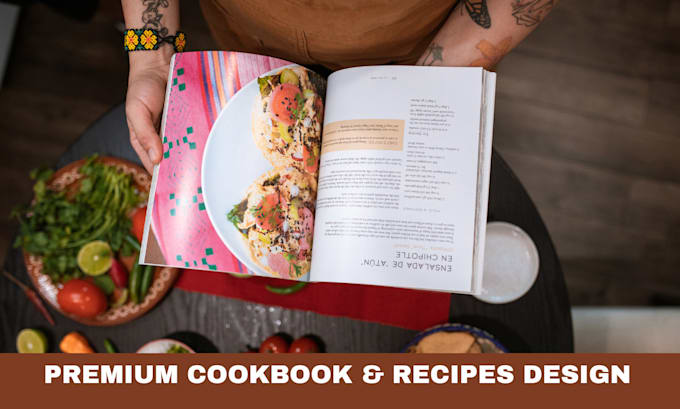 Gig Preview - Be your cookbook writer, recipes book, cookbook design, cookbook formatting