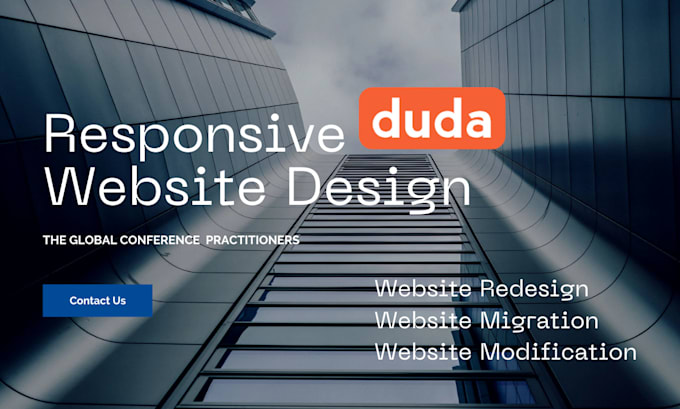 Gig Preview - Duda website redesign duda website design