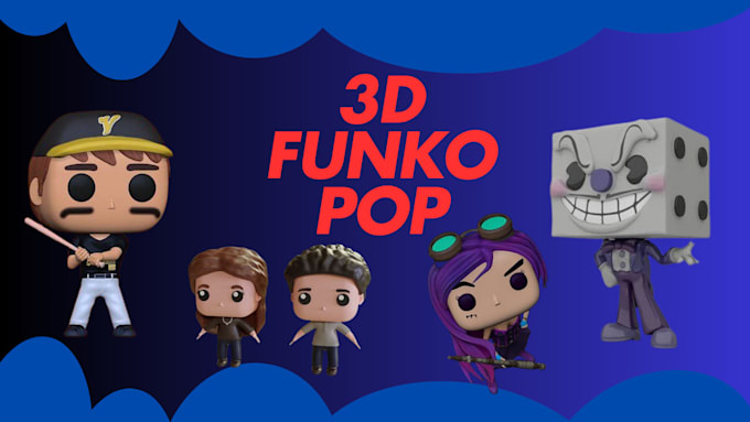 Bestseller - create 3d funko pop, funko pop model for 3d printing, pop art model, 3d toy