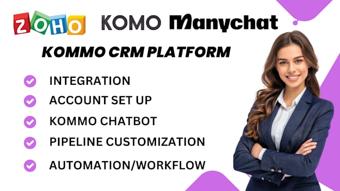 Gig Preview - Be your kommo expert and set up kommo pipeline, chat bot and crm management