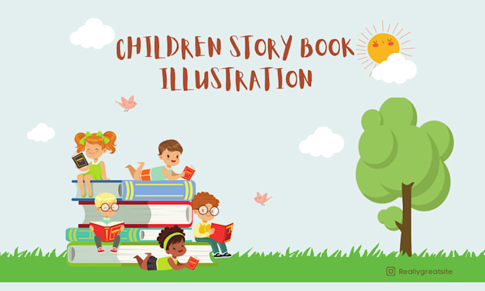 Gig Preview - Illustrate children story book illustration aind children story book KDP