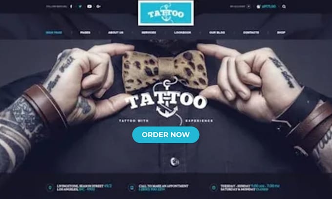 Gig Preview - Design profitable tattoo shopify store tattoo store tattoo website