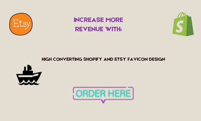 Gig Preview - Do shopify store favicon design etsy shopify favicon logo design ,shopify design