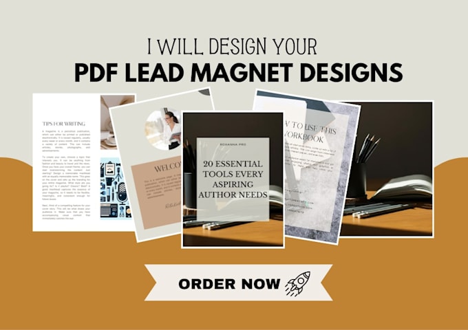 Gig Preview - Design PDF lead magnet, PDF lead magnet design, ebook, workbook, brochure