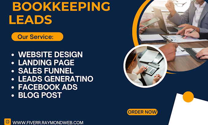 Bestseller - generate highly exclusive bookkeeping leads accounting bookkeeping via facebook