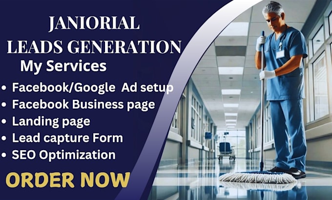 Gig Preview - Generate commercial cleaning janitorial leads lead generation carpet washing