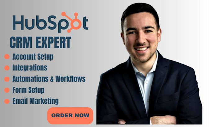 Gig Preview - Setup hubspot CRM for sales and marketing automation and setup forms