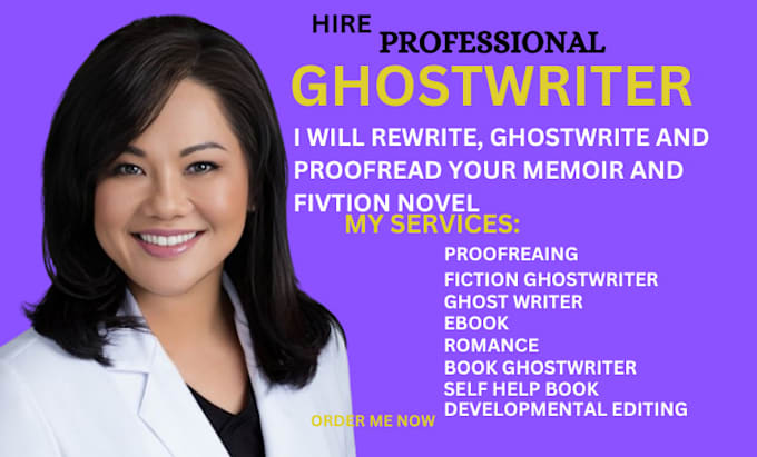 Gig Preview - Ebook ghostwriter, book writer, romance, erotic novel thriller memoir, self help