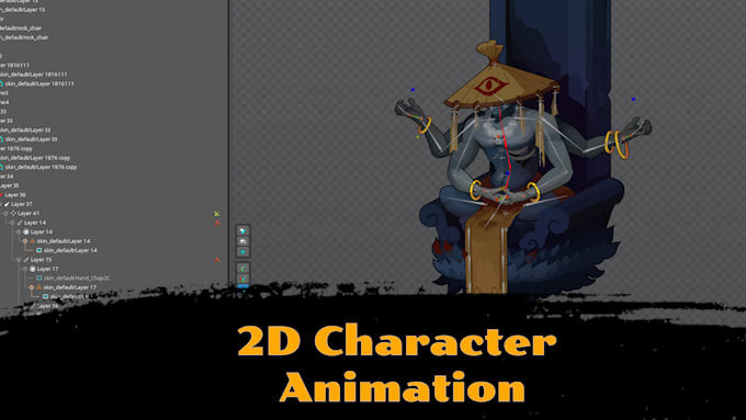 Gig Preview - Create high quality animations in spine pro for your game