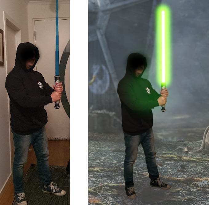 Bestseller - add a lightsaber effect to your photo