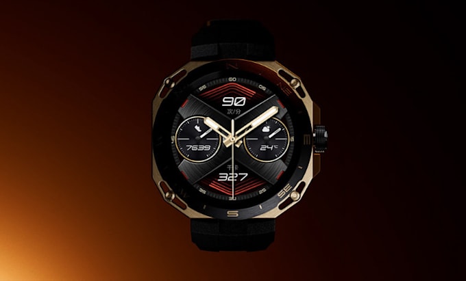 Gig Preview - 3d watch animation video ads 3d watch model 3d watch design 3d watch rendering