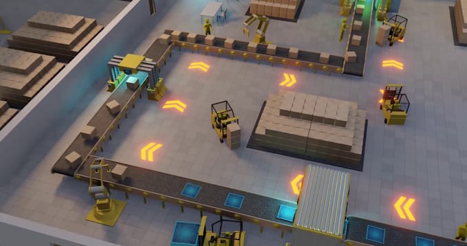 Gig Preview - Craft high quality 3d factory animation showcasing industrial process