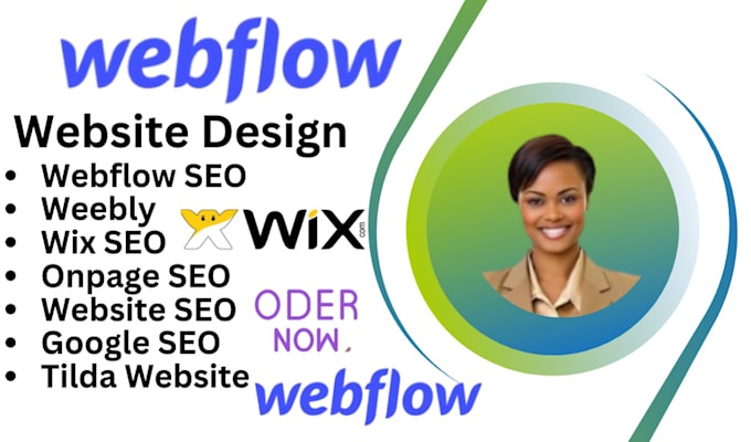 Gig Preview - Webflow seo optimization website wix website weebly on pages