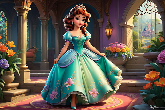 Bestseller - draw you a beautiful portrait in disney cartoon