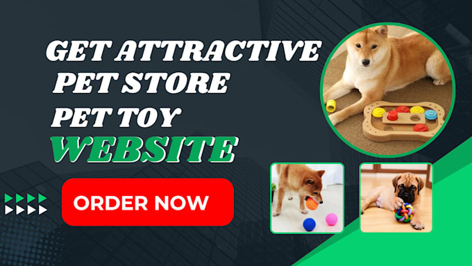 Gig Preview - Design pet shopify store pet toy store website  pet products store pet website