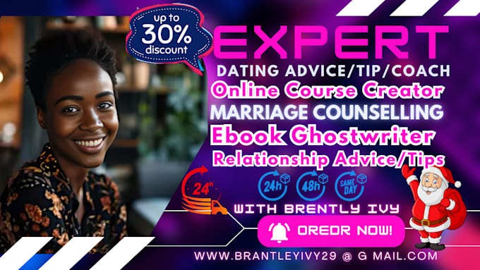 Gig Preview - Write dating relationship advice ebook online course curriculum life coaching