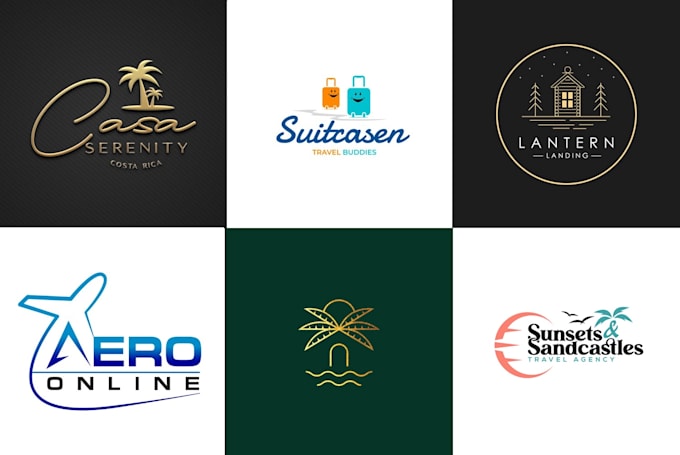 Gig Preview - Do minimalist resort, beach, hotel, tourism, travel agency logo design 12 hours