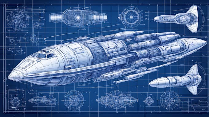 Gig Preview - Design a spaceship, sci fi illustration and sci fi art