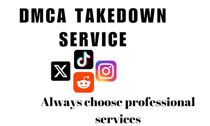 Gig Preview - Takedown harassing defaming content to tiktok,x,reddit,yt,ig,google by dmca