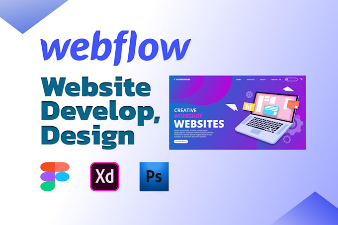 Gig Preview - Design and develop webflow websites, from xd or figma to webflow, webflow expert