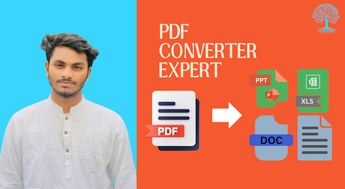 Gig Preview - File convert  PDF to word, doc, docx, excel, img formats