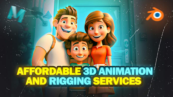 Gig Preview - Provide affordable 3d animation and rigging services