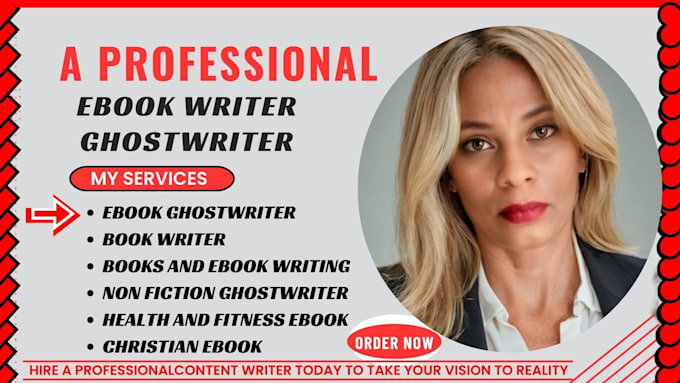 Gig Preview - Be ebook writer ghostwriter non fiction ghostwriter christian ebook ghostwriter