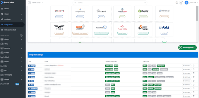 Gig Preview - List your products from baselinker to ecommerce platforms