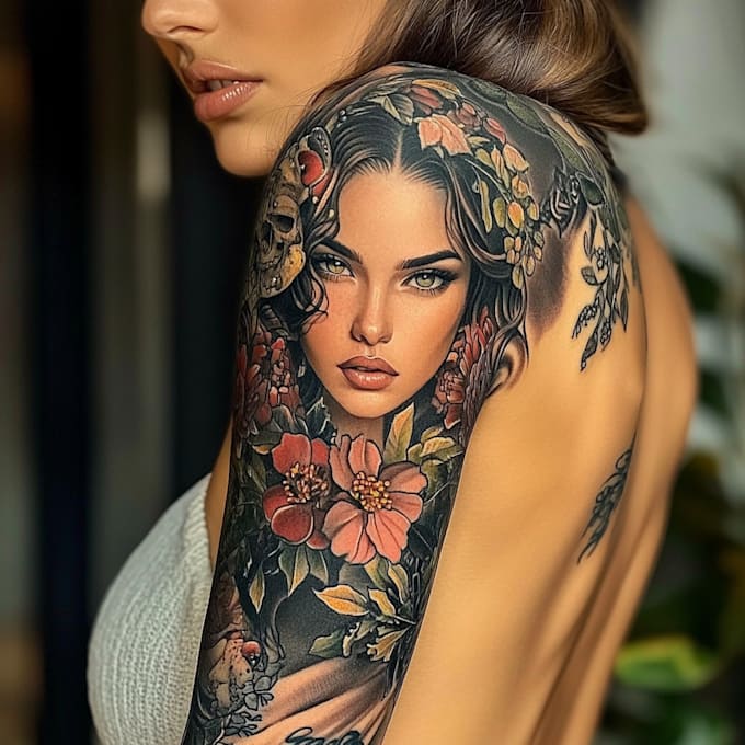 Bestseller - create a beautiful tattoo sleeve art