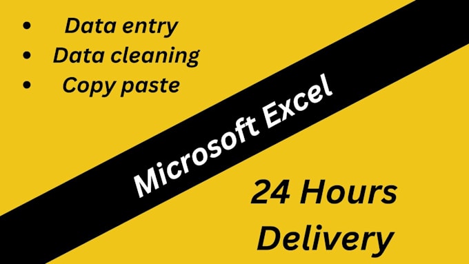 Bestseller - do excel, data cleaning, data entry and copy paste