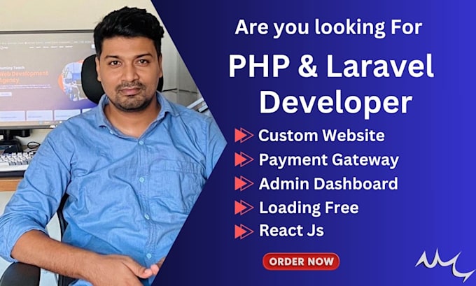 Gig Preview - Create high quality websites as your trusted PHP laravel developer